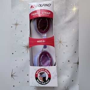 Youth Swim Goggles with Fabric Strap